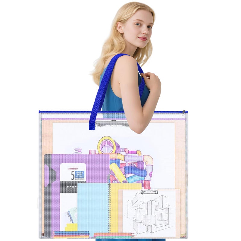 AKAYOK Bulletin Board Poster Storage Bag, Art Portfolio Bag, Portfolio Folder for Artwork, Artwork Storage Case for Poster, Bulletin Board, Scrapbook, Keepsake and Teaching Materials (26'' x 20'') - Image 1